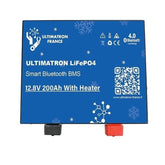 Acumulator litiu LiFePO4, BMS, Bluetooth, cu autoincalzire Ultimatron 12V-200Ah
