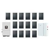 Kit solar: 14x panouri solare monocristalin, 450W + 1x invertor hibrid monofazat, 6kW, 6000W + 1x baterie LIFEPO4, 14.33 kW, IP20, peste 8000 de cicluri, celule EVE