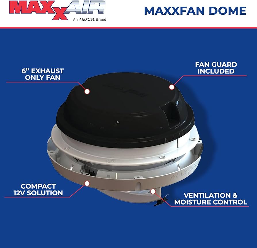 Ventilator Maxxfan Dome rulota si autorulota