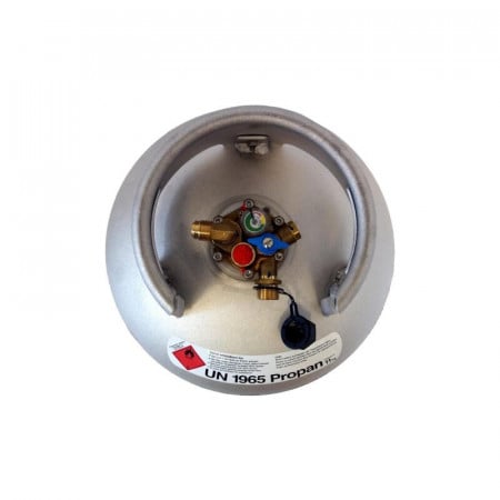 Rezervor GPL reincarcabil, din aluminiu cu multivalva si indicator umplere, 27/22l