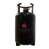 Rezervor GPL reincarcabil din compozit cu multivalva si indicator de umplere, 30/24l, Campko