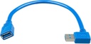 USB extension cable 0,3m one side right angle - ASS060000100
