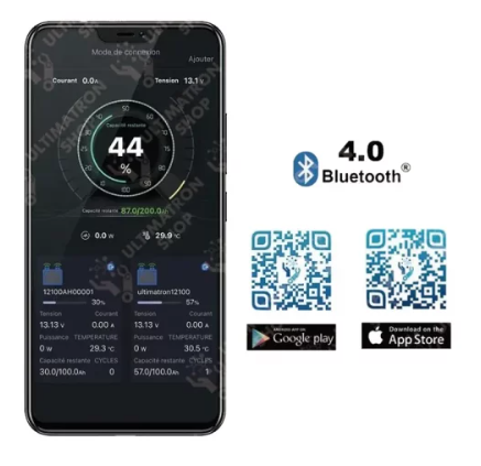 Acumulator Litiu LiFePO4 Ultimatron 12V 310Ah cu Autoinclazire si Bluetooth - Ideal Rulote si Sisteme Fotovoltaice