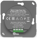Shelly 2-Output Power Base for Wall Display - S2OPWP