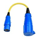 Adapter Cord 16A to 32A/250V-CEE Plug 16A/CEE Coupling 32A - SHP307700280