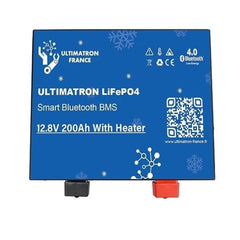 Acumulator litiu LiFePO4, BMS, Bluetooth, cu autoincalzire Ultimatron 12V-200Ah