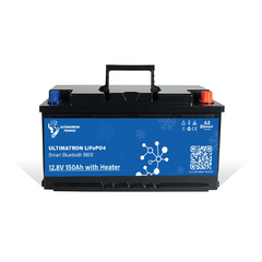Acumulator litiu LiFePO4, BMS, Bluetooth, UNDERSEAT cu incalzire, Ultimatron 12V-150Ah