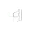 Adaptor Romania (DISH) pentru incarcare butelie GPL camping (filet 22 mm dreapta), Drehmeister