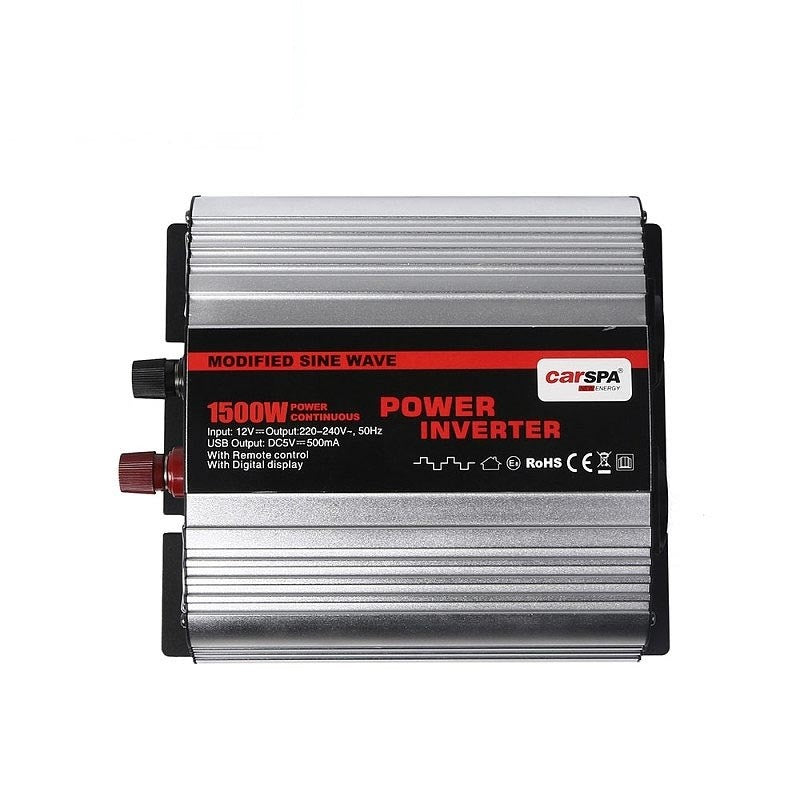 Invertor sinus modificat, 12V/1500W, 230V, Carspa MSD1500