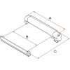 Marchiza de acoperis pentru camper/rulote/autorulote, 400cm, carcasa alba, prelata bordeaux, Fiamma F45S