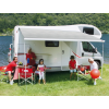 Marchiza de acoperis pentru camper/rulote/autorulote, 400cm, carcasa alba, prelata bordeaux, Fiamma F45S