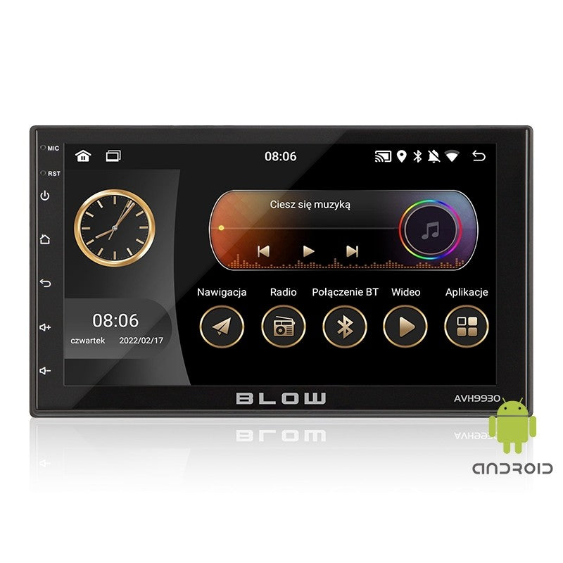 Radio 2DIN, 7", 4x50W, 32GB ROM, 2GB RAM, Bluetooth/GPS, Android 12, Blow AVH-9930