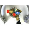 Rezervor GPL reincarcabil din aluminiu cu multivalva si indicator umplere, 27/22l, Alugas