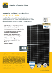 Panou solar monocristalin 415W Solar Fabrick