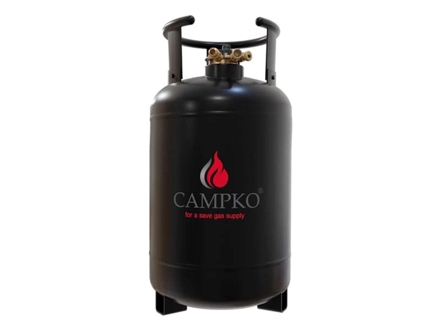 Rezervor (butelie) GPL din otel 30/24 l cu multivalva si indicator umplere rulota