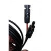 Set 2 cabluri pentru panou solar, rosu/negru, 2x 10m, 4mm, mufe MC4