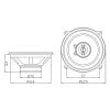 Set difuzoare auto, 2 căi, 5.25”, 80W, Blow R-130