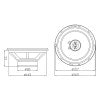 Set difuzoare auto, 2 căi, 6.5”, 120W, Blow R-165
