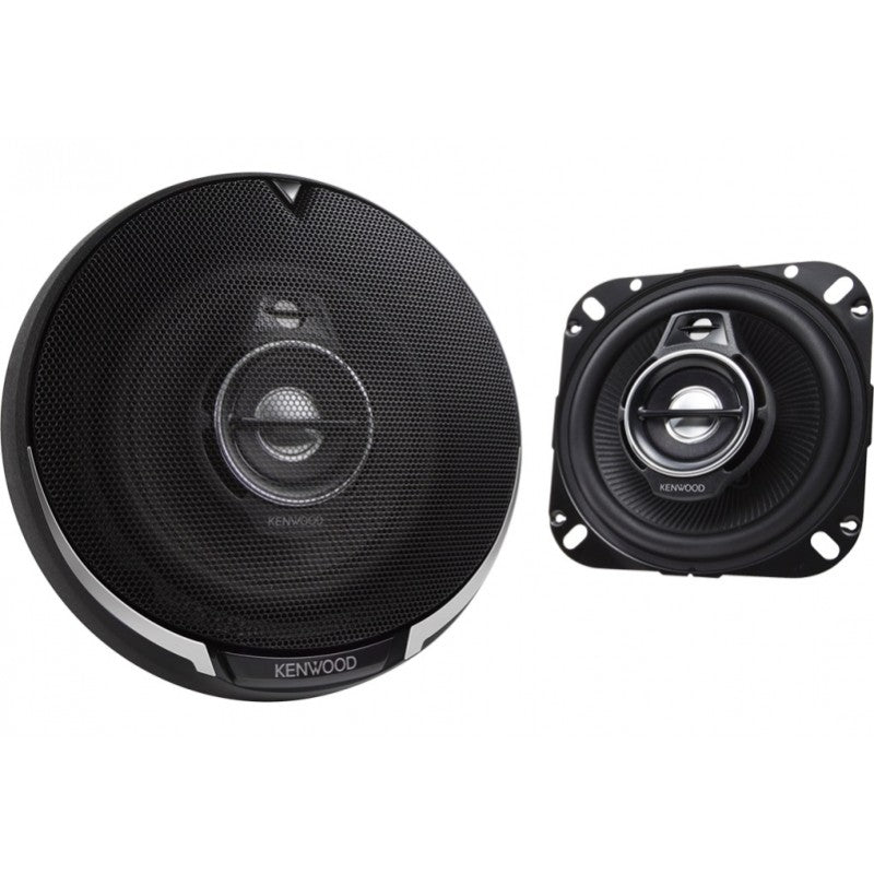 Set difuzoare auto coaxiale, 3 cai, 10cm, 40W RMS, Kenwood KFC-PS1095